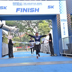 Race photo from KEMLU RUN 2026