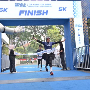 Race photo from KEMLU RUN 2026