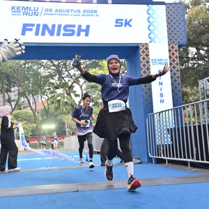 Race photo from KEMLU RUN 2026