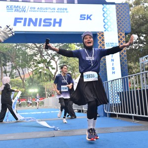 Race photo from KEMLU RUN 2026