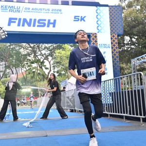 Race photo from KEMLU RUN 2026