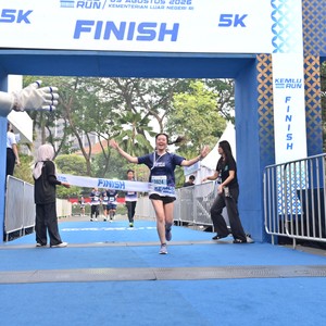 Race photo from KEMLU RUN 2026