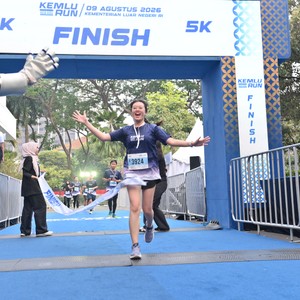 Race photo from KEMLU RUN 2026
