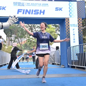 Race photo from KEMLU RUN 2026