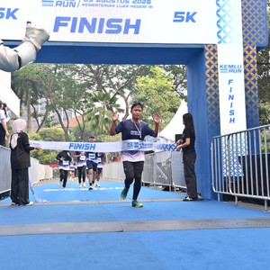 Race photo from KEMLU RUN 2026