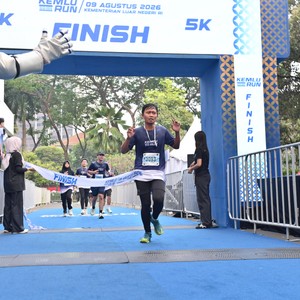 Race photo from KEMLU RUN 2026