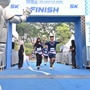 Race photo from KEMLU RUN 2026
