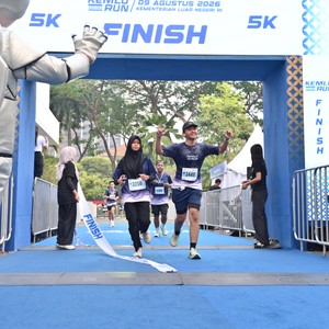 Race photo from KEMLU RUN 2026