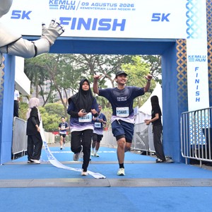 Race photo from KEMLU RUN 2026