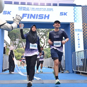 Race photo from KEMLU RUN 2026