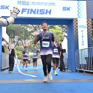 Race photo from KEMLU RUN 2026