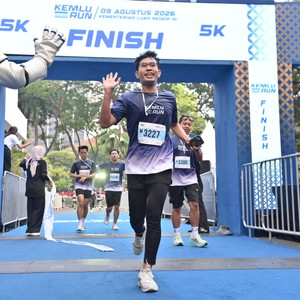 Race photo from KEMLU RUN 2026