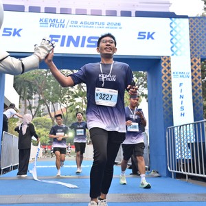 Race photo from KEMLU RUN 2026