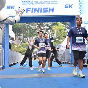 Race photo from KEMLU RUN 2026