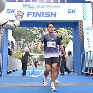 Race photo from KEMLU RUN 2026