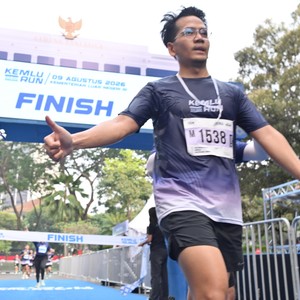 Race photo from KEMLU RUN 2026