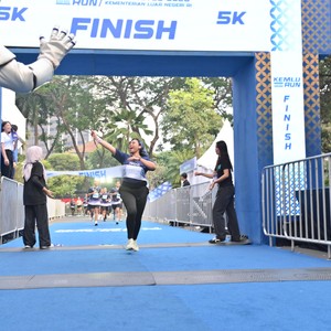 Race photo from KEMLU RUN 2026