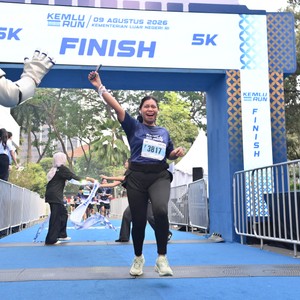 Race photo from KEMLU RUN 2026