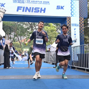 Race photo from KEMLU RUN 2026