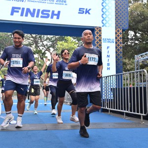 Race photo from KEMLU RUN 2026