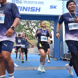 Race photo from KEMLU RUN 2026