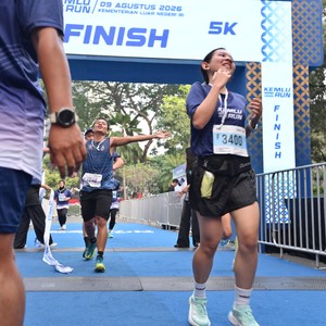 Race photo from KEMLU RUN 2026