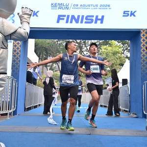 Race photo from KEMLU RUN 2026