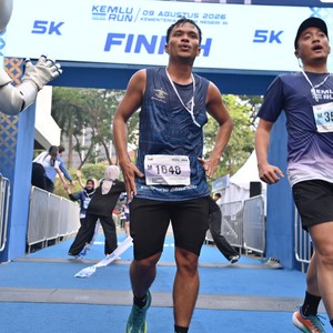 Race photo from KEMLU RUN 2026