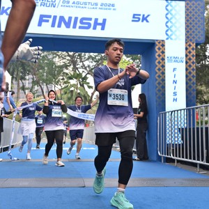 Race photo from KEMLU RUN 2026