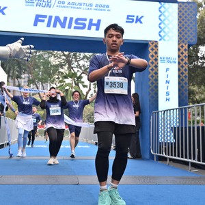 Race photo from KEMLU RUN 2026