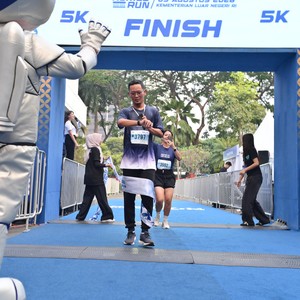 Race photo from KEMLU RUN 2026
