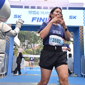 Race photo from KEMLU RUN 2026