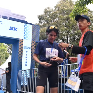 Race photo from KEMLU RUN 2026