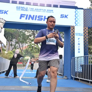 Race photo from KEMLU RUN 2026