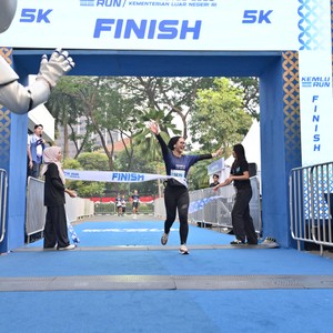 Race photo from KEMLU RUN 2026