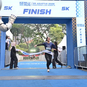 Race photo from KEMLU RUN 2026