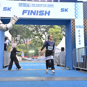 Race photo from KEMLU RUN 2026