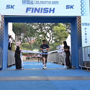 Race photo from KEMLU RUN 2026