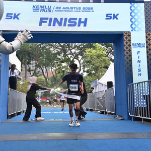 Race photo from KEMLU RUN 2026