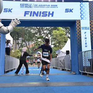 Race photo from KEMLU RUN 2026