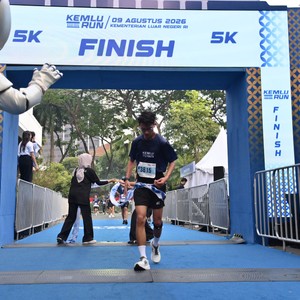 Race photo from KEMLU RUN 2026