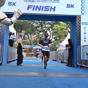 Race photo from KEMLU RUN 2026