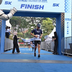 Race photo from KEMLU RUN 2026
