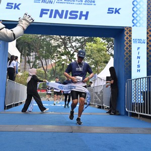Race photo from KEMLU RUN 2026