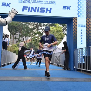 Race photo from KEMLU RUN 2026