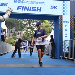 Race photo from KEMLU RUN 2026