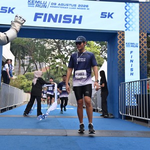 Race photo from KEMLU RUN 2026