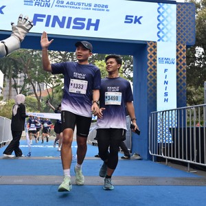 Race photo from KEMLU RUN 2026
