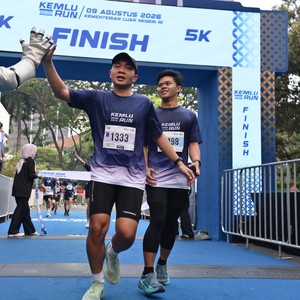Race photo from KEMLU RUN 2026