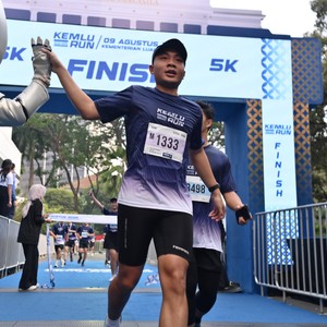 Race photo from KEMLU RUN 2026